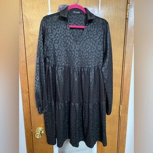 Black Animal Print Dress